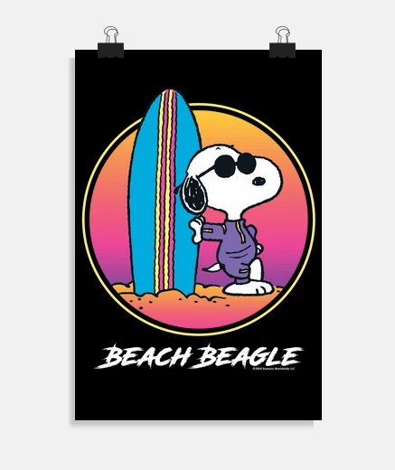 Poster snoopy aloha disco