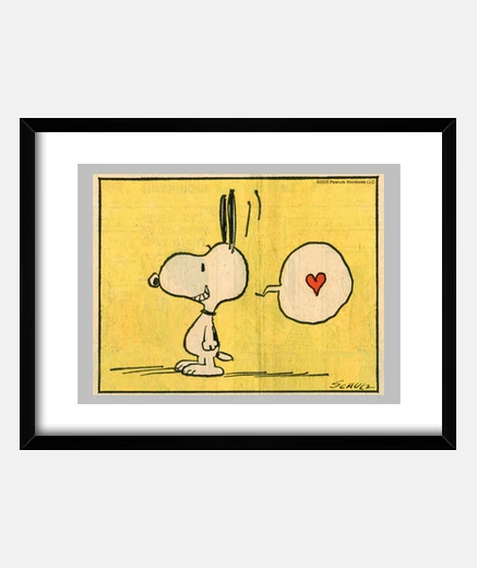 Quadro Snoopy amoree