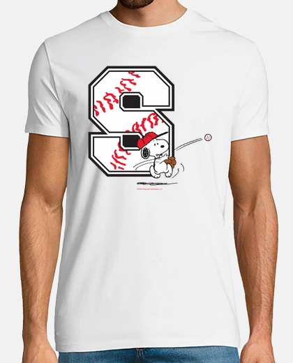 Tee-shirt Snoopy baseball all les s