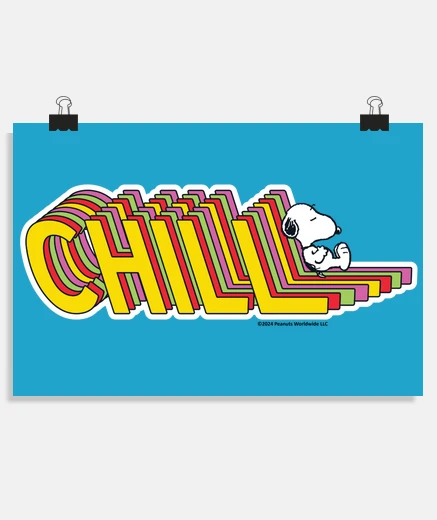 Poster Snoopy Chill