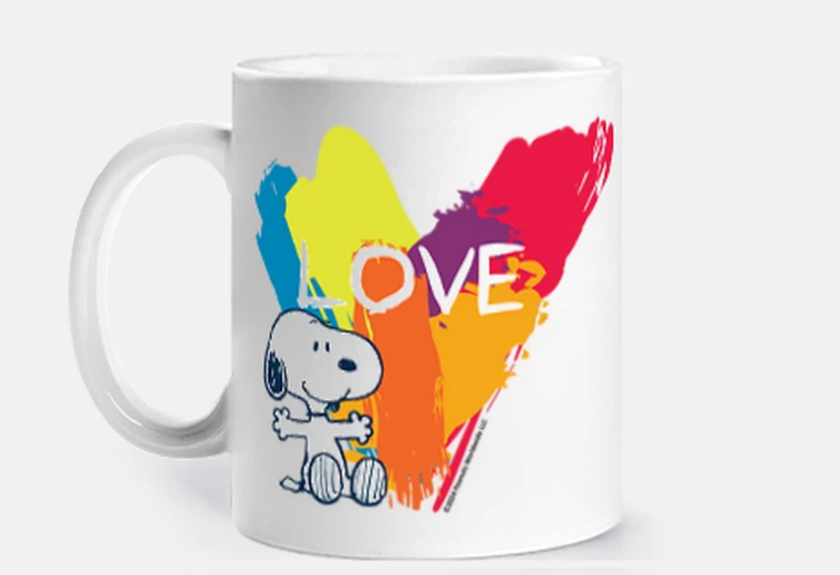 Mug Snoopy color love