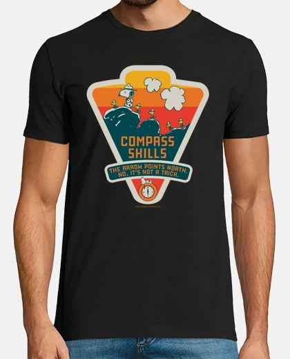 T-shirt snoopy compass kill ass
