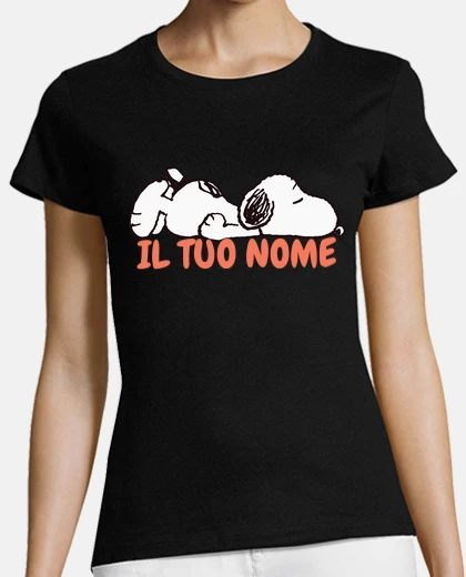T-shirt Snoopy con il tuo nome