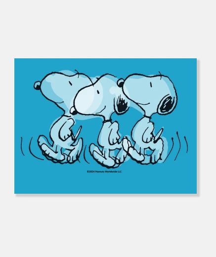 Tableau Snoopy danse