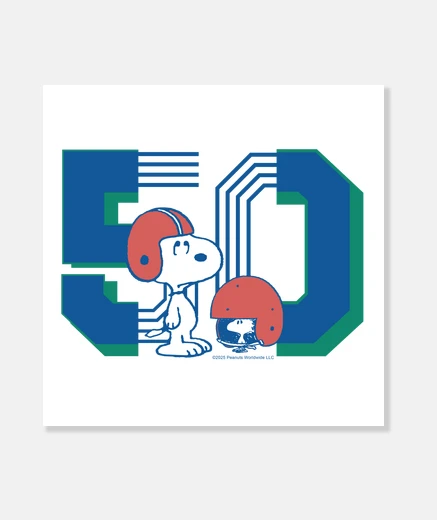 Stampa Snoopy e wood 50