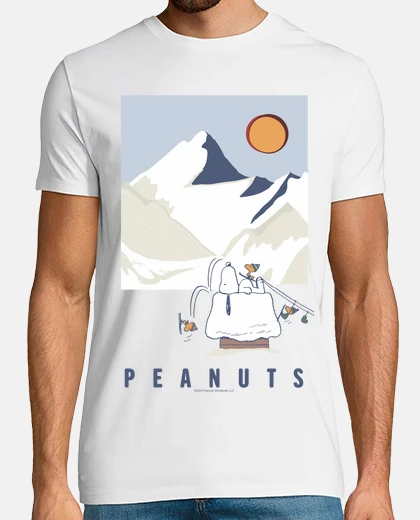T-shirt Snoopy e wood sciano verso la pin o
