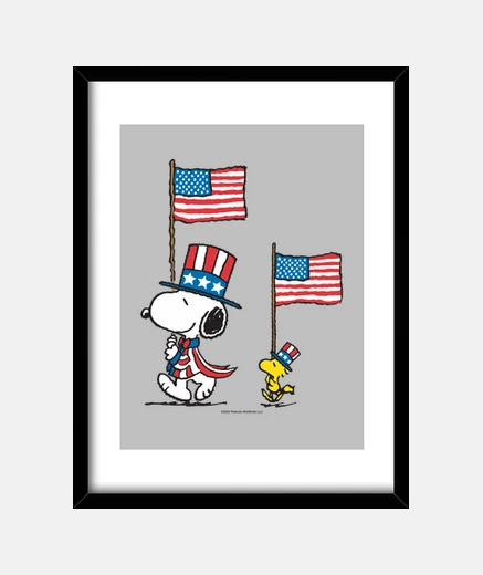 Quadro Snoopy e wood Stock 4 of