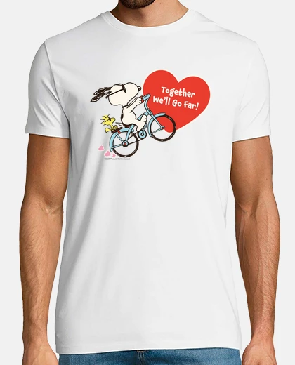 T-shirt Snoopy e wood Stock insieme