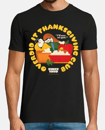 Tee-shirt Snoopy en peluche pour Tontksgiving