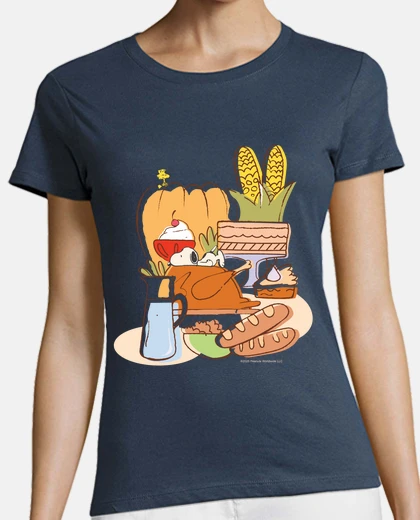 Tee-shirt Snoopy et le dîner