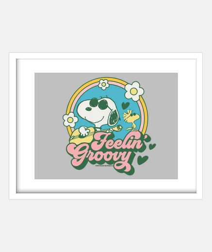 Quadro Snoopy Feelin Groovy