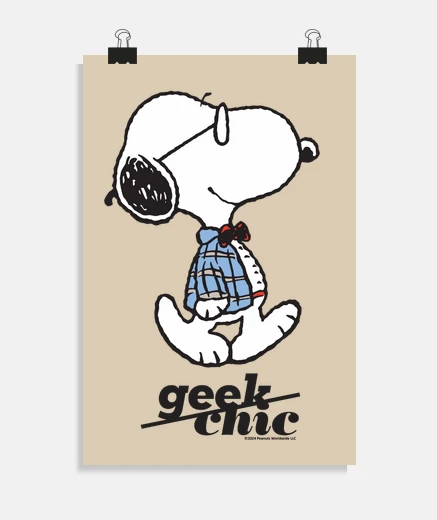 Poster Snoopy geek chic