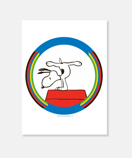 Stampa Snoopy il ginnasta