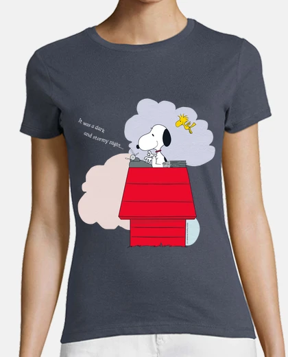 Tee-shirt Snoopy It was dark and stormy night