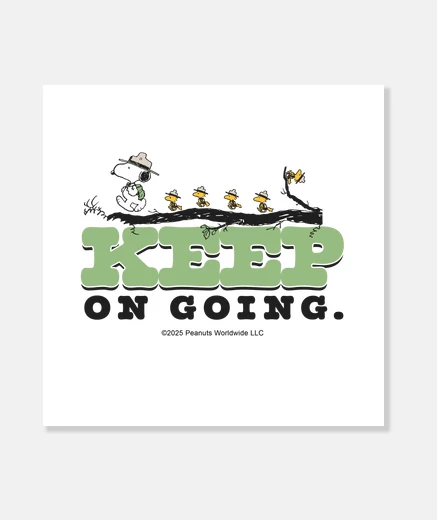 Lienzo Snoopy Keep on going