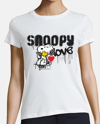 Tee-shirt Snoopy love Graffiti