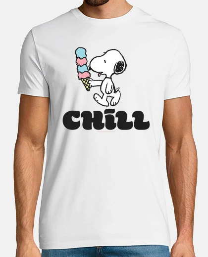 Snoopy mangia il gelato