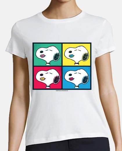 Camiseta Snoopy modern art