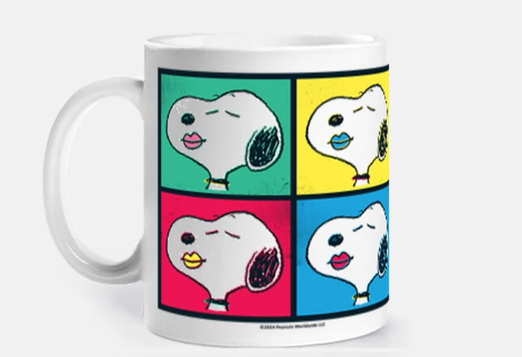 Taza Snoopy modern art