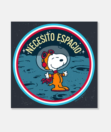 Lienzo Snoopy Necesito espacio