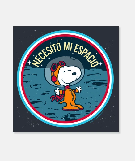 Lienzo Snoopy Necesito mi espacio