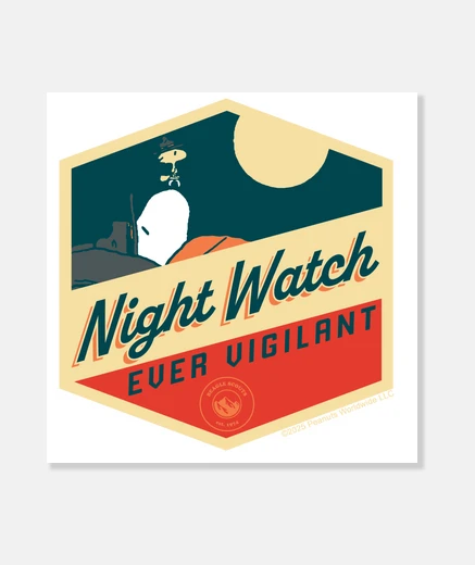 Wall snoopy night watch
