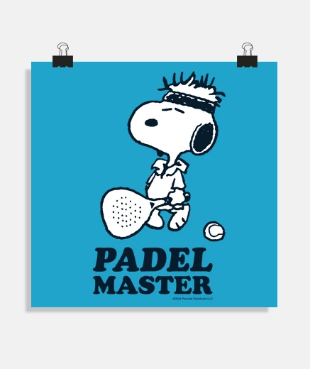 Poster Snoopy Padel master