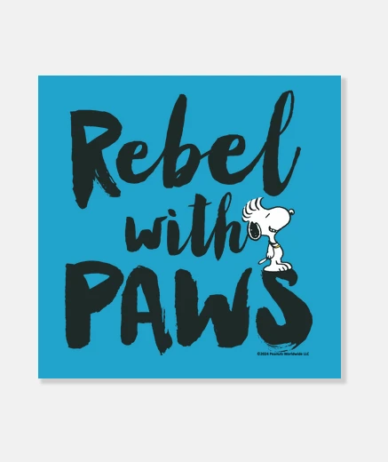 Stampa Snoopy Rebel with Paws