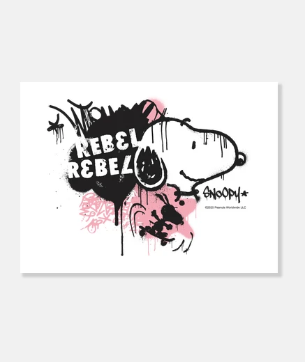 Stampa Snoopy Ribelle Ribelle