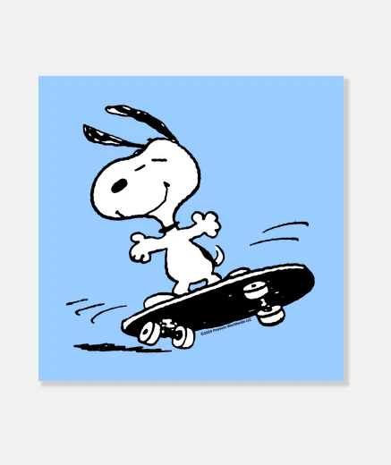 Wall Snoopy Skate dancing
