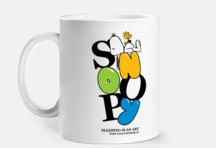 Cup Snoopy Sleeping is an art