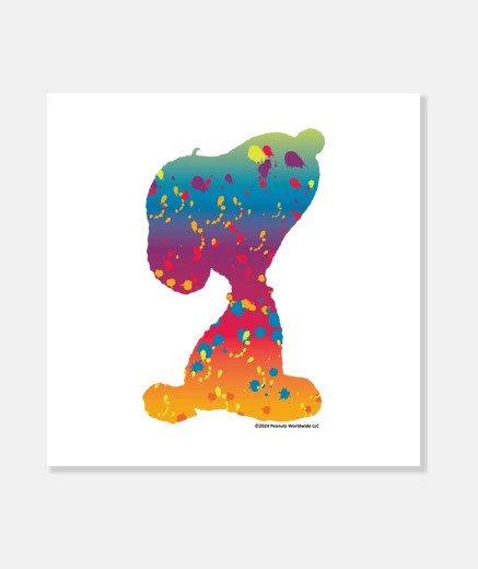 Wall snoopy splashed