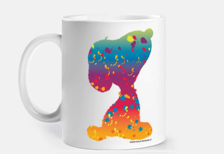 Cup Snoopy splashed