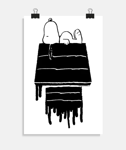 Poster Snoopy surréaliste