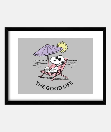 Cuadro Snoopy The Good Life