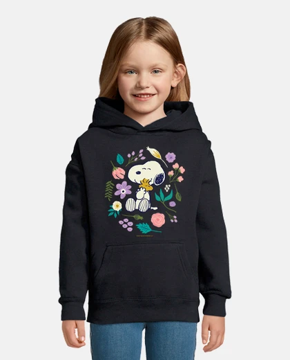 Vêtements Snoopy Woodstock fleurs printemps