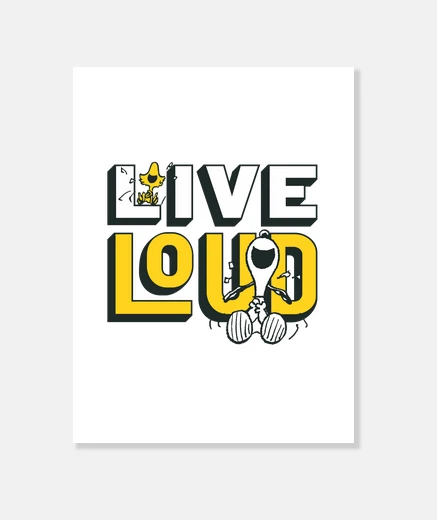 Wall snoopy woodstock laughs iive loud