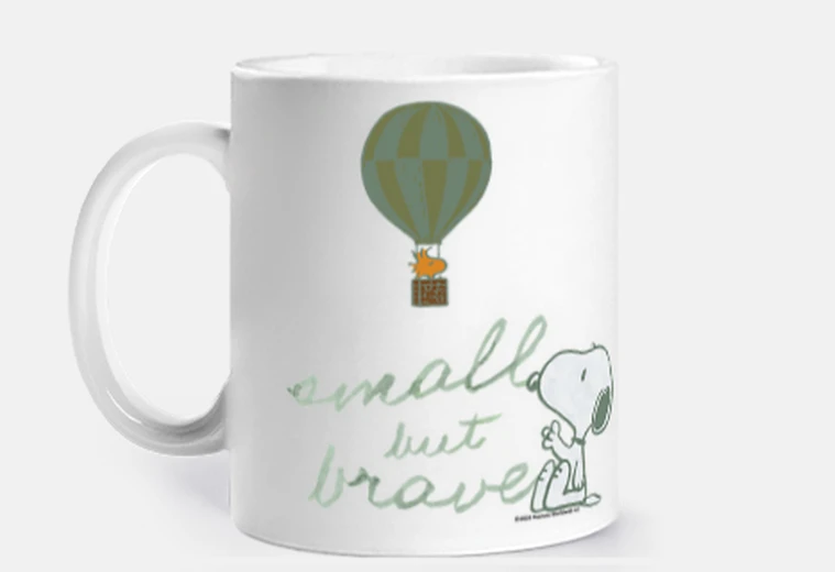 Cup Snoopy Woodstock Small but brave