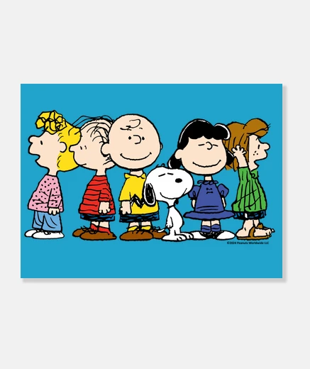 Stampa Snoopy y Charlie Brown gruppo