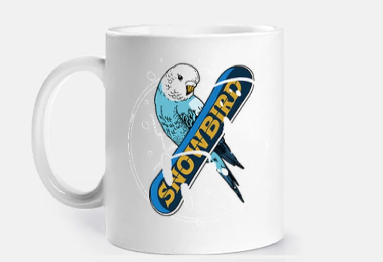 Cup snowbird snowboard ski surf