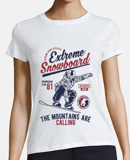 Playera snowboard extremo