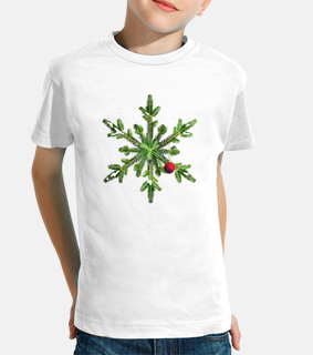 snowy pine snowflake christmas