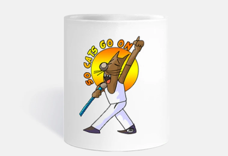 Cup so cats go on
