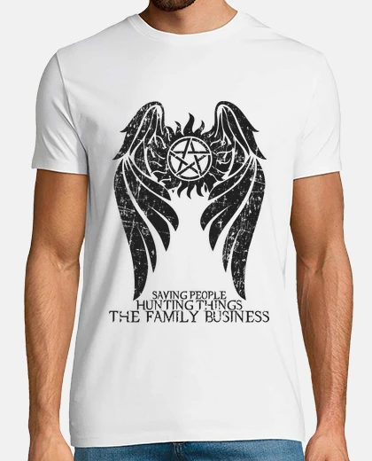 Playera sobrenatural - ver oscuro. - hombre camiseta