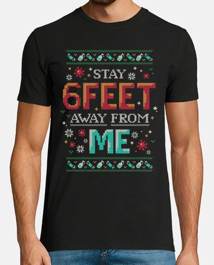 Playera Social Distancing 6 Feet Christmas 2020
