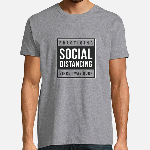 social distance text shirt