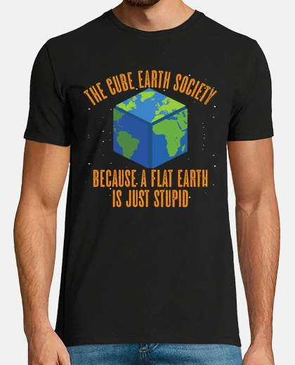 T-shirt società della terra cubica perché terra