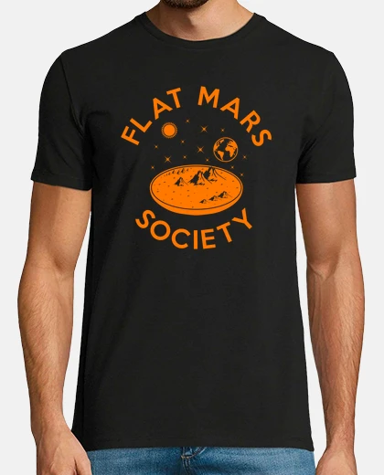 T-shirt società di Marte Piatto
