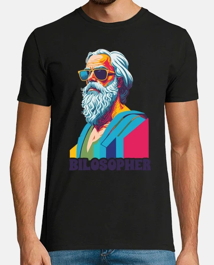 T-shirt socrate filosofia bisessuale orgoglio l