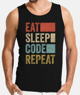 software developer coder retro eat